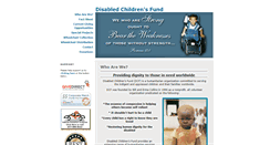 Desktop Screenshot of disabled-child.org